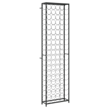 vidaXL Wine Rack for 95 Bottles Wine Shelf Bottle Holder Black Wrought Iron