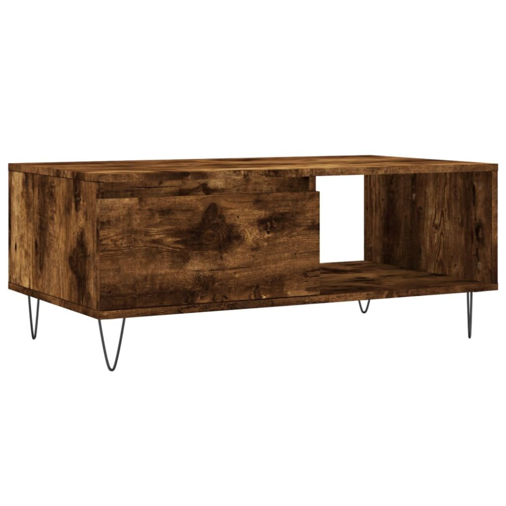 Vidaxl (Smoked Oak) Coffee Table Side Table End Accent Telephone Sofa Table Engineered Wood