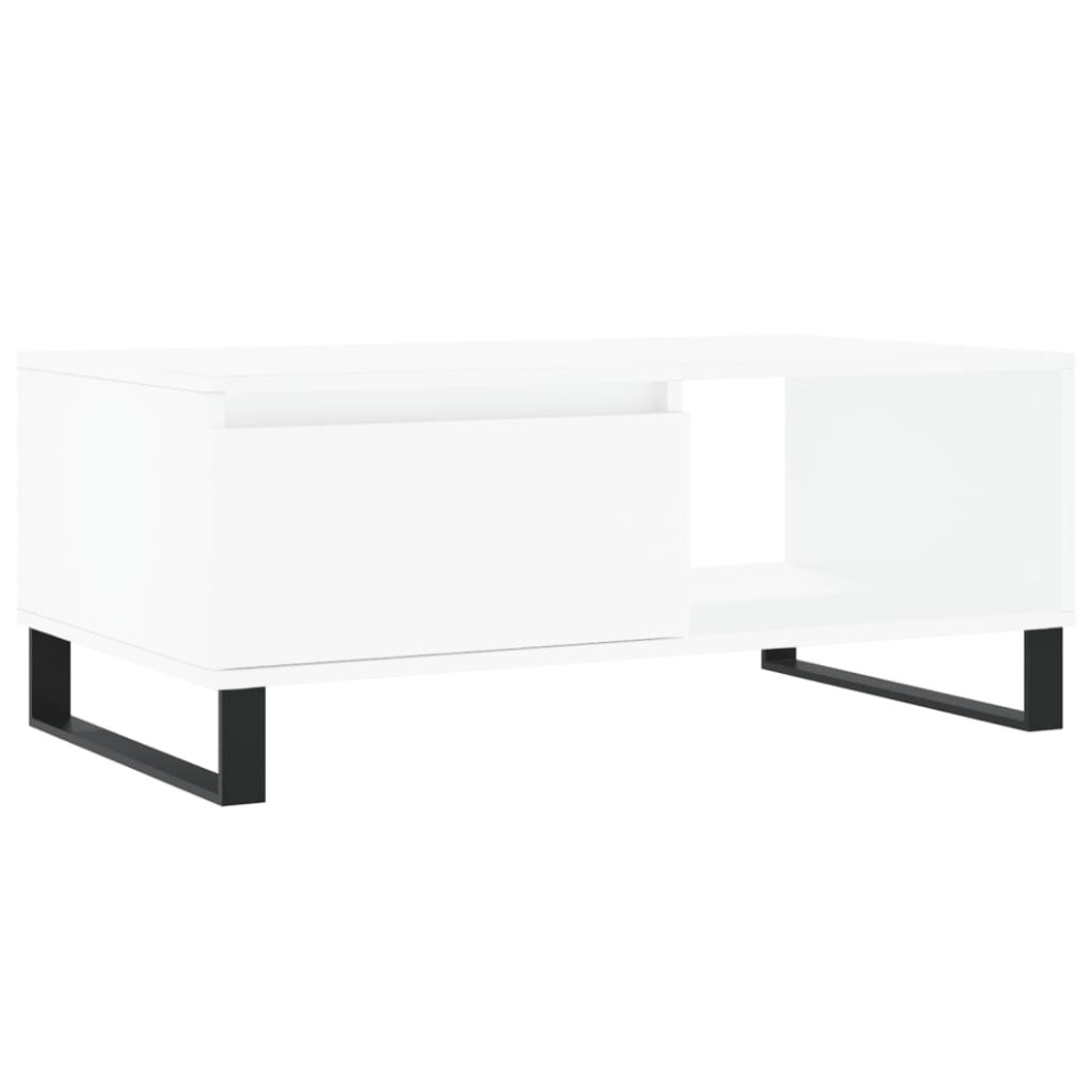 Vidaxl (White) Coffee Table Side Table End Accent Telephone Sofa Table Engineered Wood