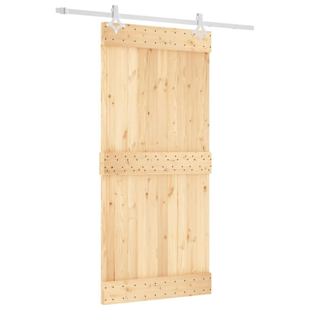 vidaXL Sliding Door with Hardware Set Interior Door Barn Door Solid Wood Pine