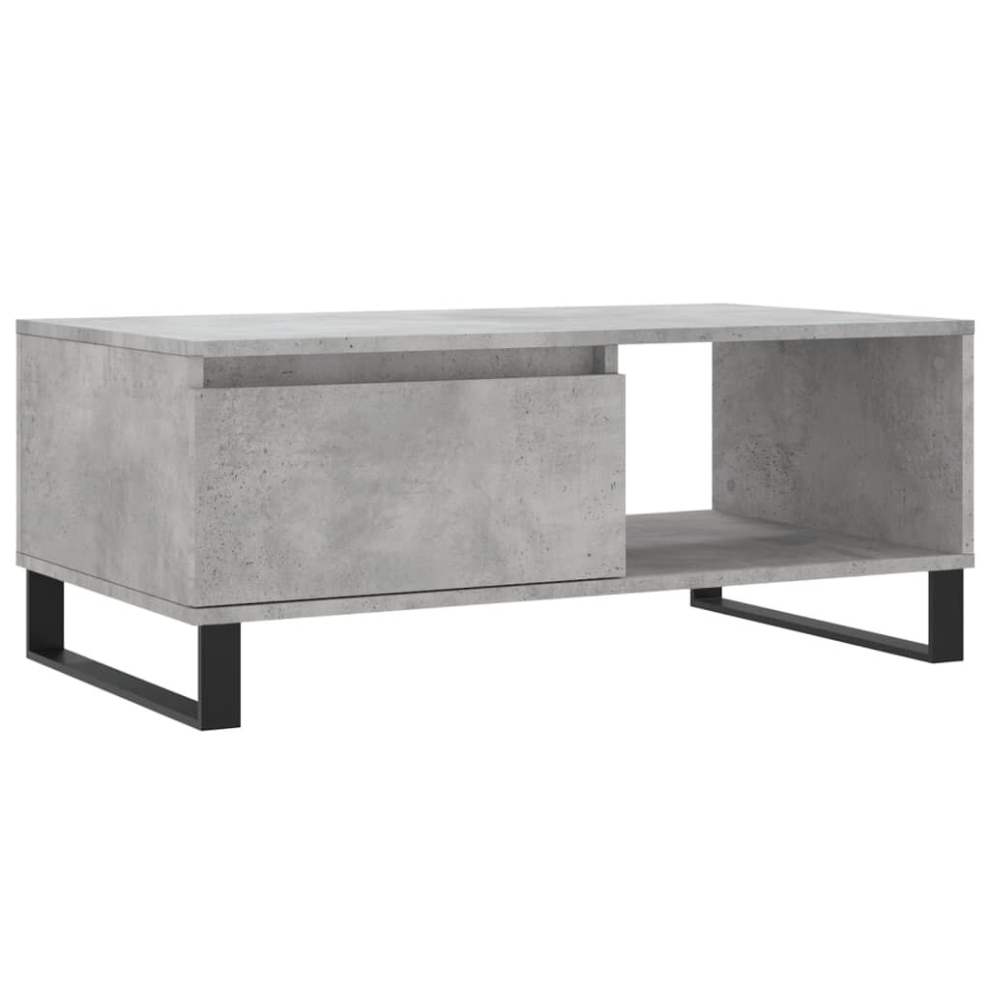 Vidaxl (Concrete Grey) Coffee Table Side Table End Accent Telephone Sofa Table Engineered Wood Brown,Grey