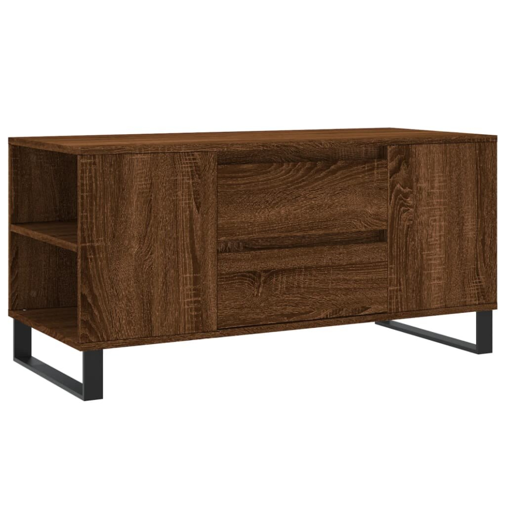 (brown oak) vidaXL Coffee Table Side Table End Accent Telephone Sofa Table Engineered Wood