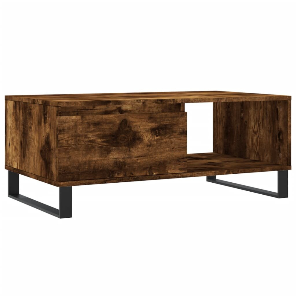 Vidaxl (Smoked Oak) Coffee Table Side Table End Accent Telephone Sofa Table Engineered Wood