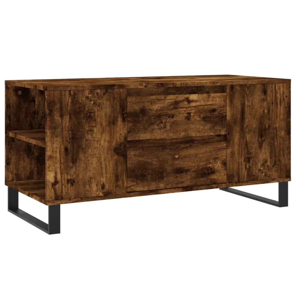 Vidaxl (Smoked Oak) Coffee Table Side Table End Accent Telephone Sofa Table Engineered Wood