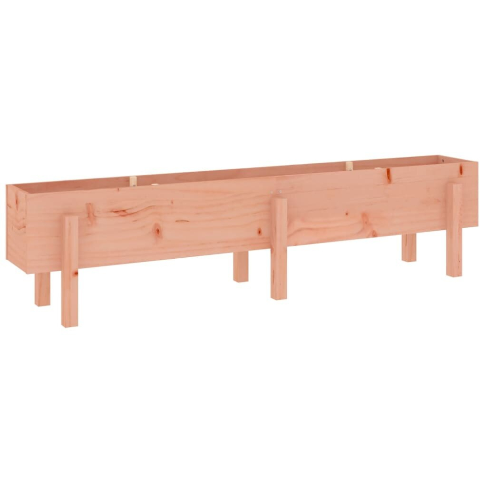 (natural douglas, 160 x 30 x 38 cm) vidaXL Garden Raised Bed Wooden Planter Pot Patio Flower Bed Solid Wood Pine