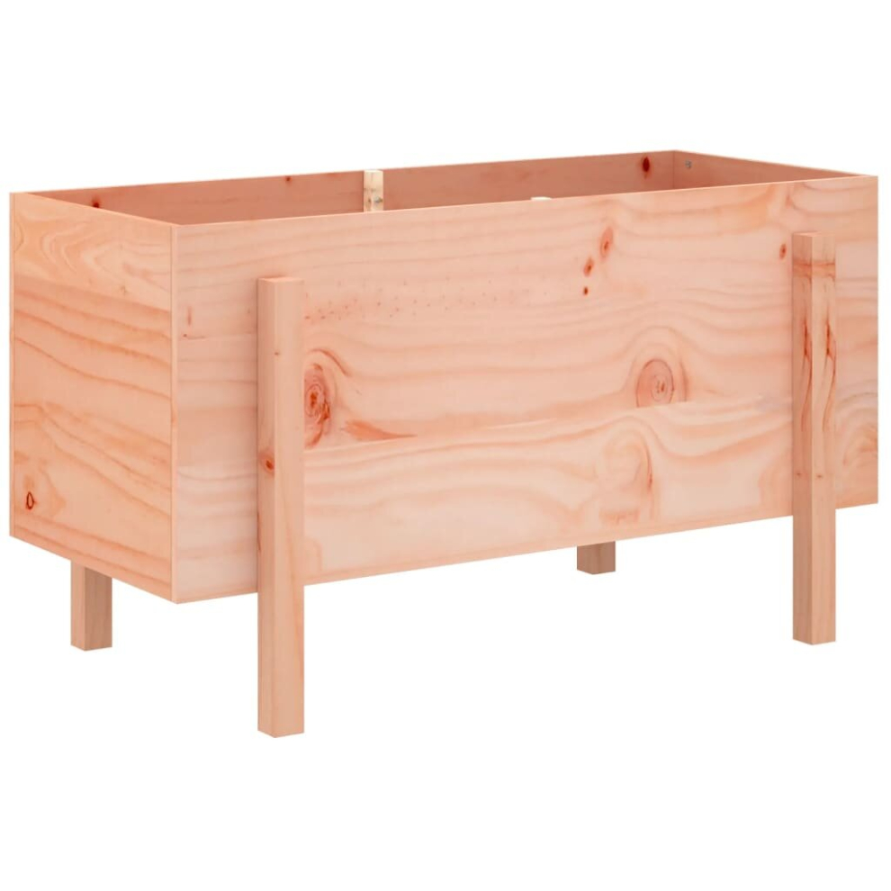 Vidaxl (Natural Douglas, 101 X 50 X 57 Cm) Garden Raised Bed Wooden Planter Pot Patio Flower Bed Solid Wood Pine