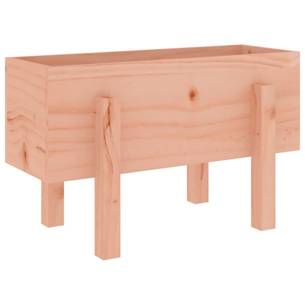 Vidaxl (Natural Douglas, 62 X 30 X 38 Cm) Garden Raised Bed Wooden Planter Pot Patio Flower Bed Solid Wood Pine