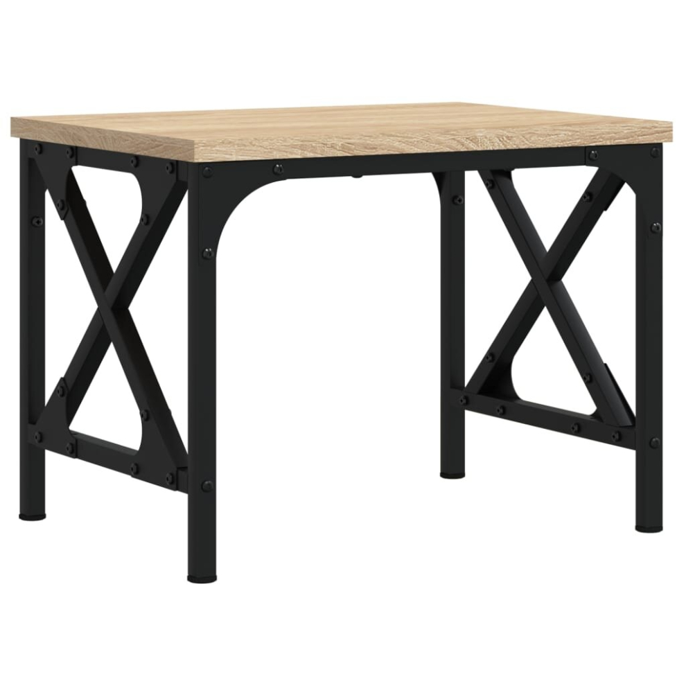 Vidaxl (Sonoma Oak) Printer Stand Desk Organiser Printer Desktop Stand Engineered Wood