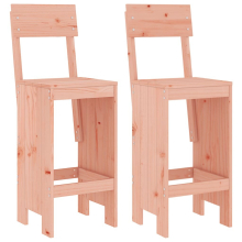 (natural douglas, 40 x 48.5 x 115.5 cm) vidaXL Bar Stools Garden Stool Wooden Outdoor Chair 2 pcs Solid Wood Pine