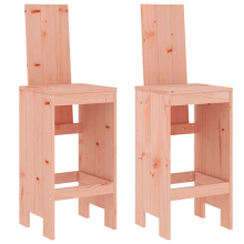 (natural douglas, 40 x 42 x 120 cm) vidaXL Bar Stools Garden Stool Wooden Outdoor Chair 2 pcs Solid Wood Pine