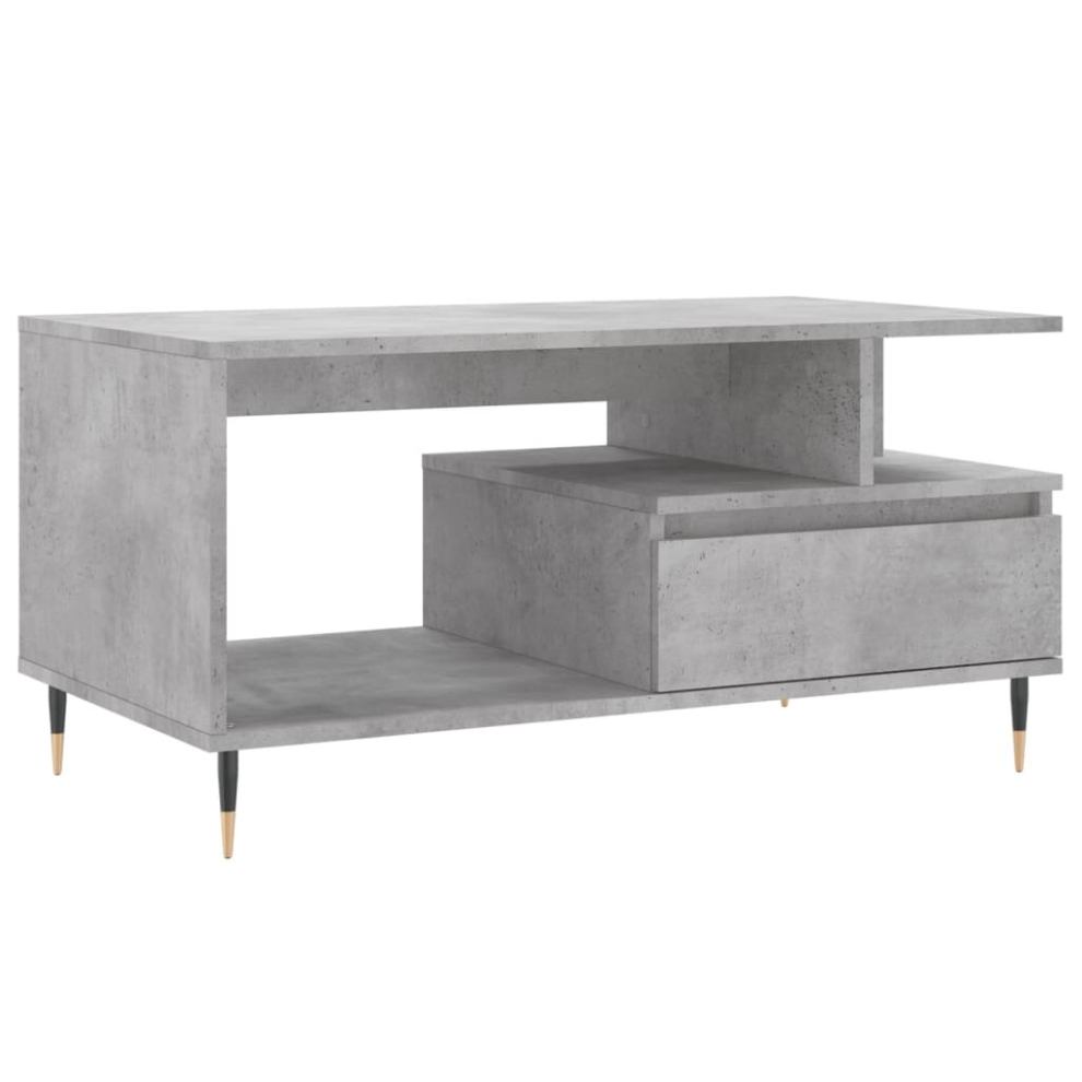 Vidaxl (Concrete Grey) Coffee Table Side Table End Accent Telephone Sofa Table Engineered Wood