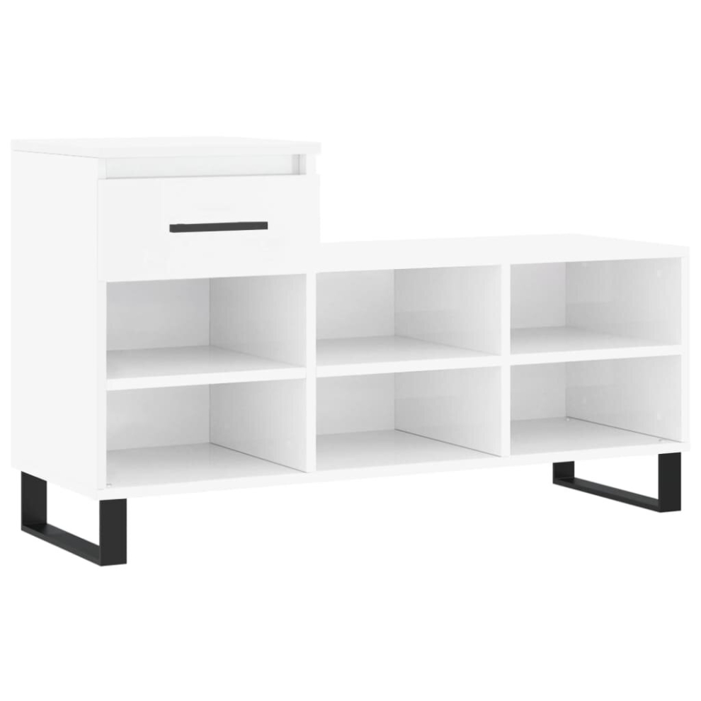 (high gloss white) vidaXL Shoe Cabinet Shoe Cupboard Shoe Storage Rack Shelf Engineered Wood