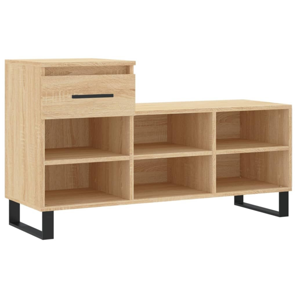 Vidaxl (Sonoma Oak) Shoe Cabinet Shoe Cupboard Shoe Storage Rack Shelf Engineered Wood