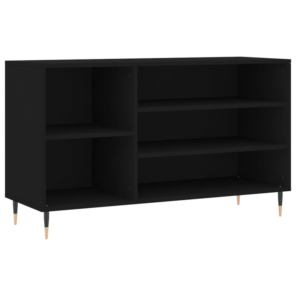 Vidaxl (Black) Shoe Cabinet Shoe Cupboard Shoe Storage Rack Shelf Engineered Wood