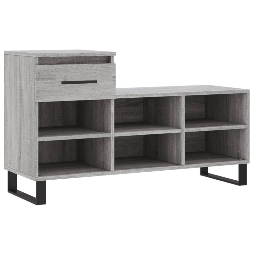 Vidaxl (Grey Sonoma) Shoe Cabinet Shoe Cupboard Shoe Storage Rack Shelf Engineered Wood
