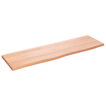 (light brown, 100 x 30 x 2 cm) vidaXL Bathroom Countertop Vanity Top Wash Basin Worktop Treated Solid Wood
