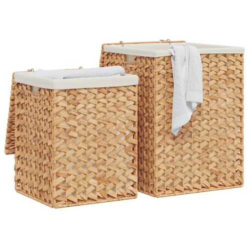 VidaXL vidaXL Laundry Baskets Storage Basket Laundry Baskets Box 2 pcs Water Hyacinth 2