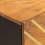 VidaXL (2 pcs) vidaXL Bedside Cabinets Nightstand 2 pcs Brown and Black Solid Wood Mango 9