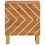 VidaXL (2 pcs) vidaXL Bedside Cabinets Nightstand 2 pcs Brown and Black Solid Wood Mango 5