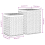VidaXL vidaXL Laundry Baskets Storage Basket Laundry Baskets Box 2 pcs Water Hyacinth 4