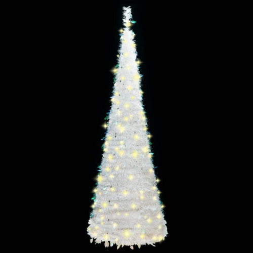 VidaXL (210 cm) vidaXL Artificial Christmas Tree Artificial Xmas Tree Pop-up 50 LEDs White 1