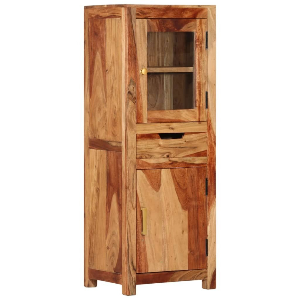 vidaXL Solid Wood Acacia Highboard Storage Cabinet Side Cabinet Wall Unit