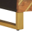 VidaXL (2 pcs) vidaXL Bedside Cabinets Nightstand 2 pcs Brown and Black Solid Wood Mango 11