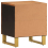 VidaXL (2 pcs) vidaXL Bedside Cabinets Nightstand 2 pcs Brown and Black Solid Wood Mango 7