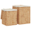 VidaXL vidaXL Laundry Baskets Storage Basket Laundry Baskets Box 2 pcs Water Hyacinth 1