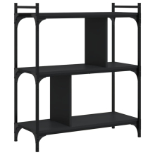 (black, 76 x 32 x 88 cm) vidaXL Bookcase Office 6-Tier Book Shelf Rack Storage Cabinet Engineered Wood