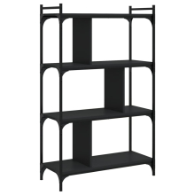(black, 76 x 32 x 123 cm) vidaXL Bookcase Office 6-Tier Book Shelf Rack Storage Cabinet Engineered Wood