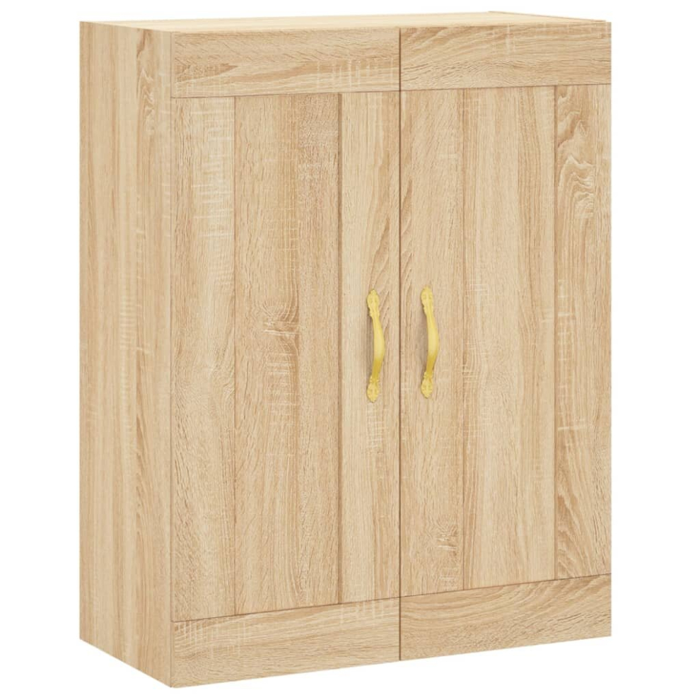 Vidaxl (Sonoma Oak) Wall Mounted Cabinet Storage Cabinet Concrete Grey Engineered Wood