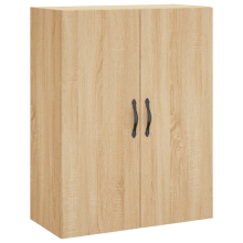 (sonoma oak) vidaXL Wall Mounted Cabinet Storage Cabinet Cupboard Smoked Oak Engineered Wood
