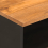 VidaXL (2 pcs) vidaXL Bedside Cabinet Nightstand Bed Table Brown and Black Solid Wood Mango 8