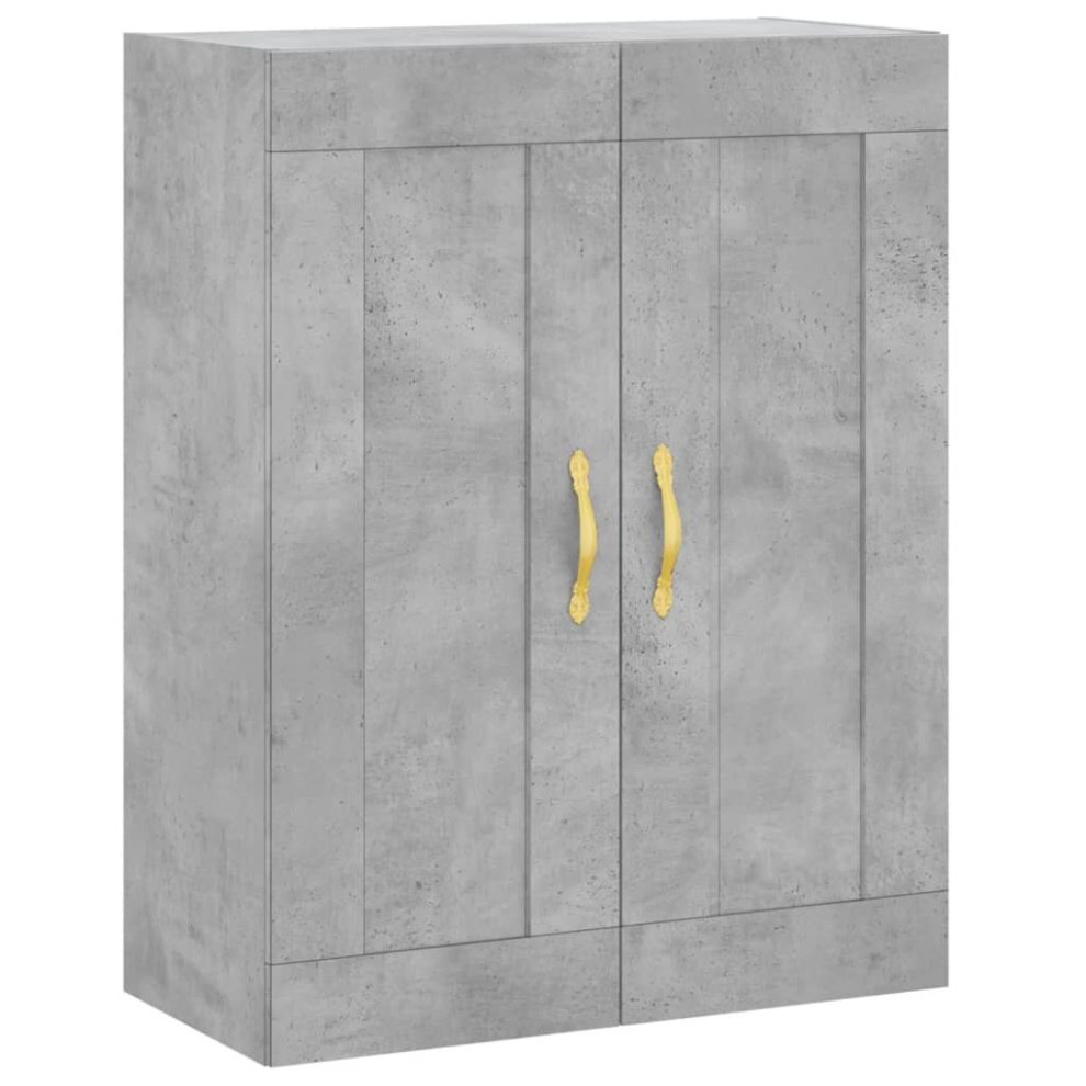 Vidaxl (Concrete ) Wall Mounted Cabinet Storage Cabinet Concrete Engineered Wood Grey