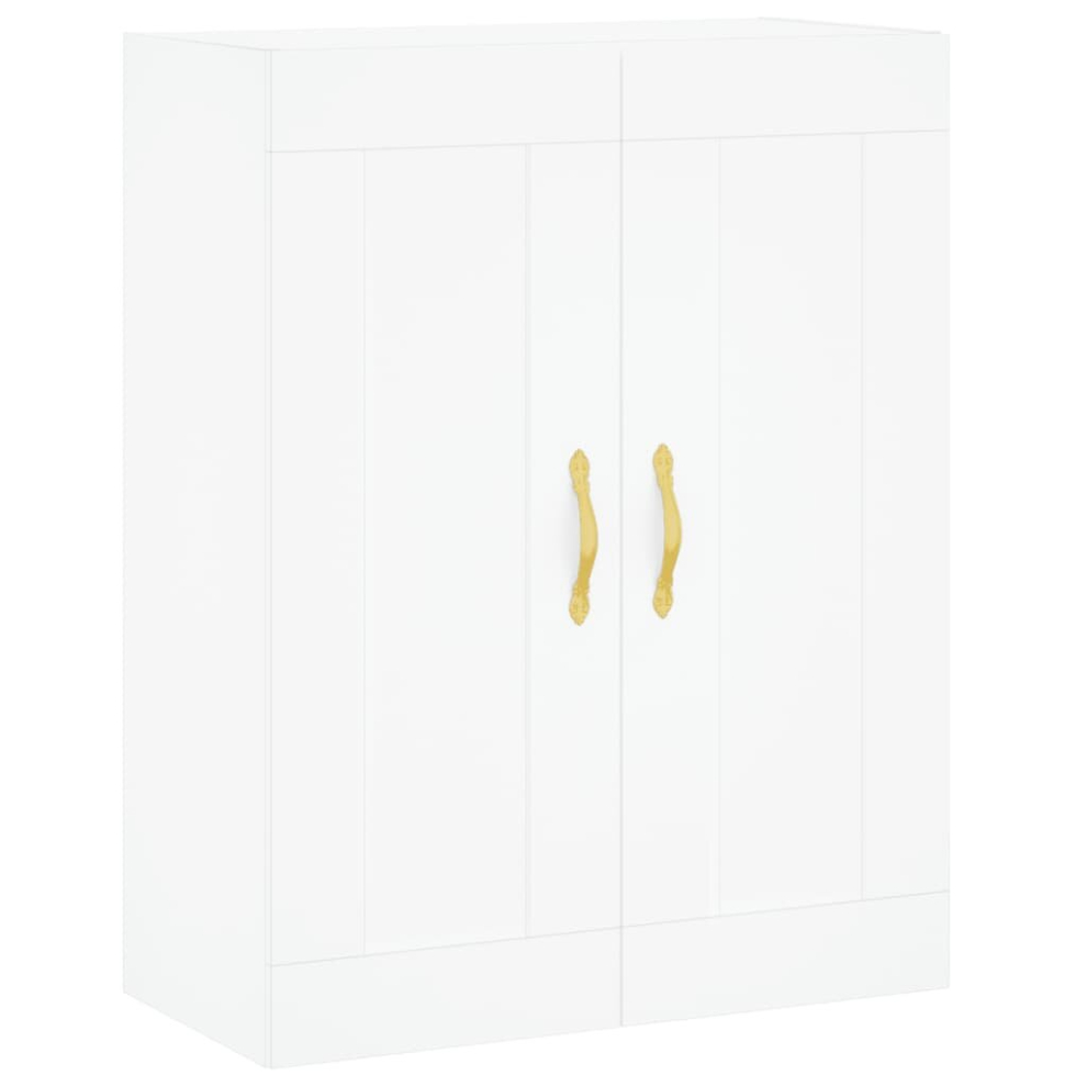 Vidaxl (White) Wall Mounted Cabinet Storage Cabinet Concrete Grey Engineered Wood