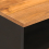 VidaXL (1 pcs) vidaXL Bedside Cabinet Nightstand Bed Table Brown and Black Solid Wood Mango 7
