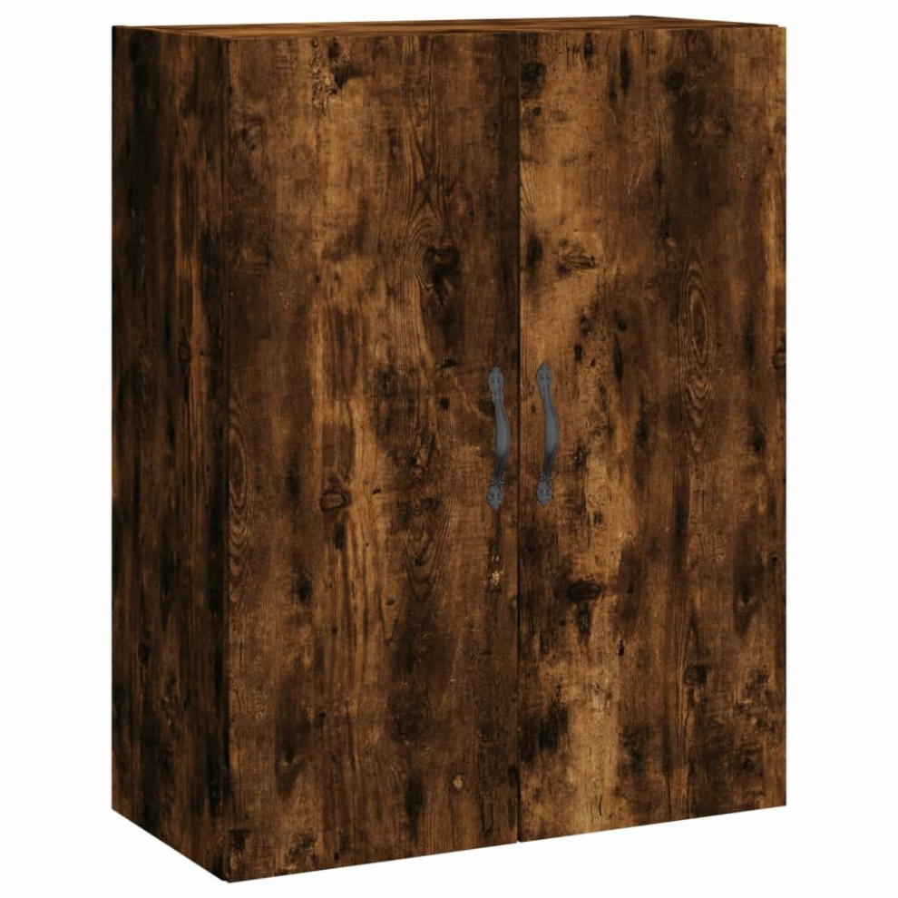Vidaxl (Smoked Oak) Wall Mounted Cabinet Storage Cabinet Cupboard Smoked Oak Engineered Wood