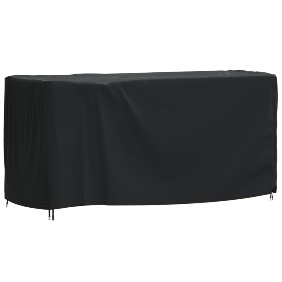 (180 x 70 x 90 cm) vidaXL Garden Furniture Cover Outdoor Furniture Cover Black Waterproof 420D