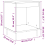 VidaXL (black, 2 pcs) vidaXL Bedside Cabinets Nightstand Side Table Bed Cabinet Engineered Wood 10