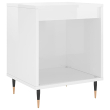 (high gloss white, 1 pcs) vidaXL Bedside Cabinets Nightstand Side Table Bed Cabinet Engineered Wood
