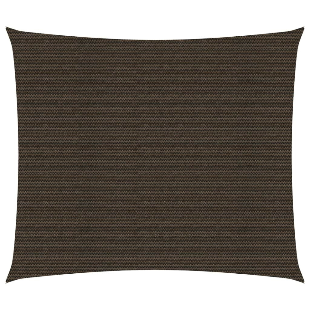 vidaXL Sunshade Sail 160 g/m² Brown 2x2.5 m HDPE Garden Patio Canopy Awning