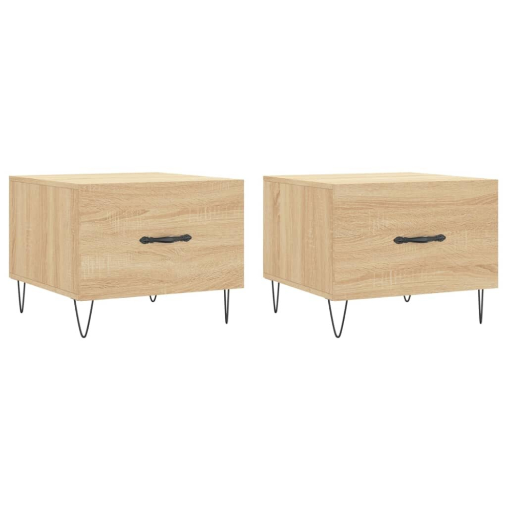 Vidaxl (Sonoma Oak) Coffee Table Side Table Sofa Table Telephone Table Engineered Wood