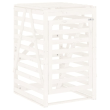 (white pine, 84 x 90 x 128.5 cm) vidaXL Wheelie Bin Storage Garden Store Rubbish Trash Cover Solid Wood Pine