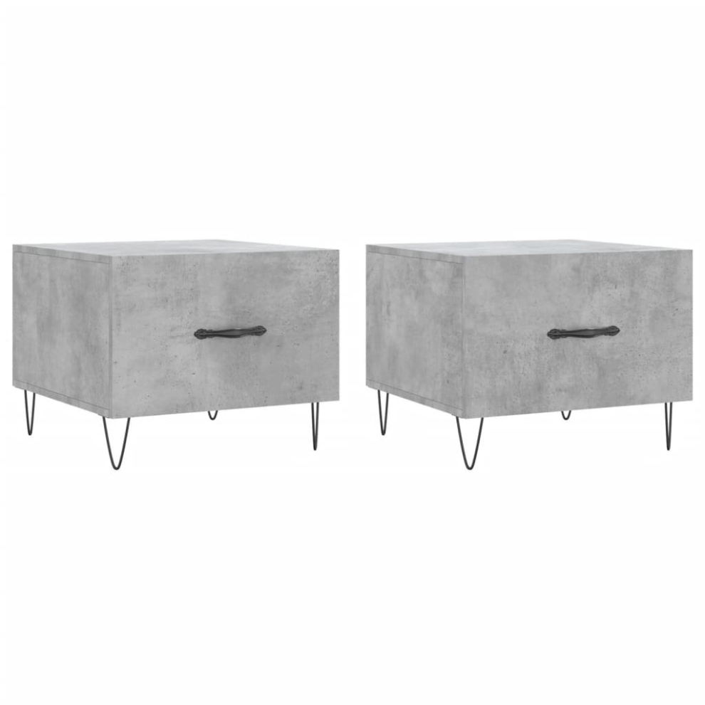 Vidaxl (Concrete Grey) Coffee Table Side Table Sofa Table Telephone Table Engineered Wood