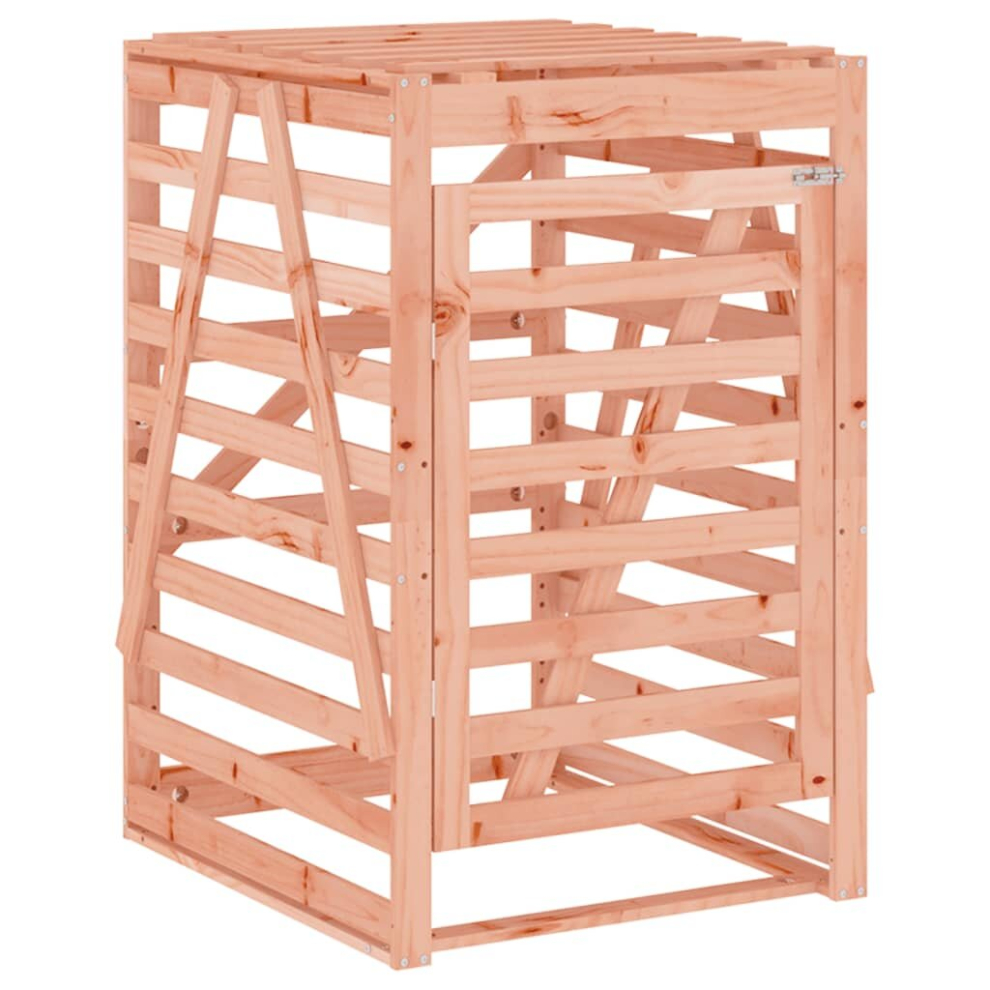 (natural douglas, 84 x 90 x 128.5 cm) vidaXL Wheelie Bin Storage Garden Store Rubbish Trash Cover Solid Wood Pine