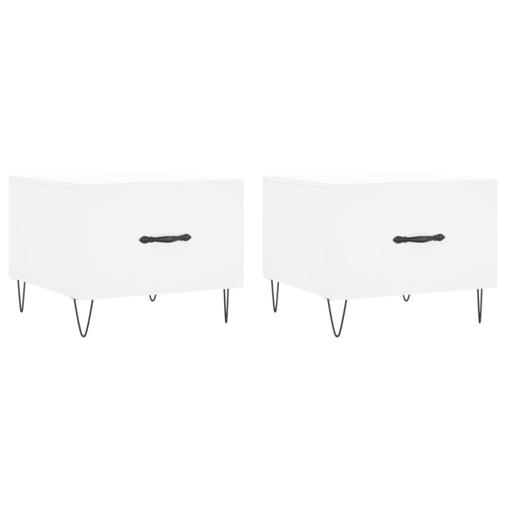 Vidaxl (White) Coffee Table Side Table Sofa Table Telephone Table Engineered Wood