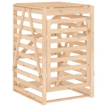 (natural pine, 84 x 90 x 128.5 cm) vidaXL Wheelie Bin Storage Garden Store Rubbish Trash Cover Solid Wood Pine