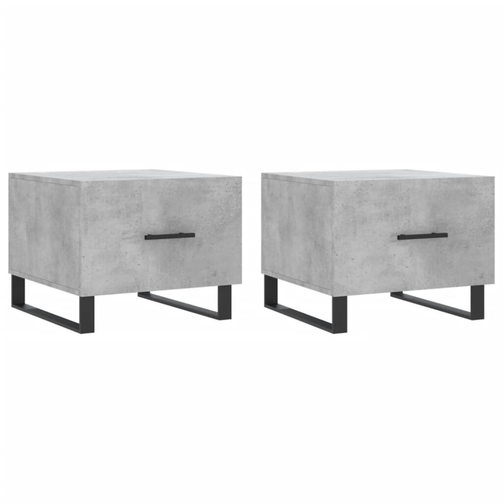 Vidaxl (Concrete Grey) Coffee Table Side Table Sofa Table Telephone Table Engineered Wood