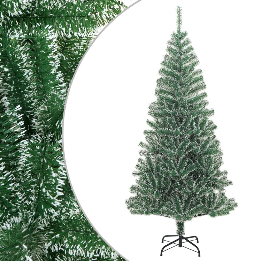 Vidaxl Artificial Christmas Tree Artificial Xmas Tree With Flocked Snow Green
